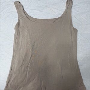Carly Jean Los Angeles Taupe Tank Top